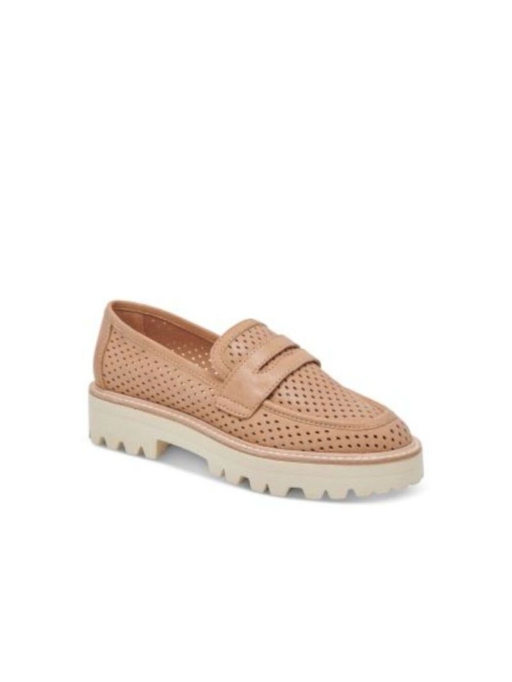 Dolce Vita Women’s Malila Perforated Nubuck Penny Loafers – Size 7